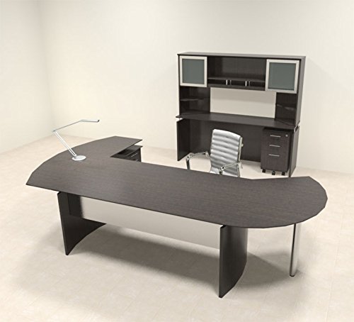 6pc Modern Contemporary L Shape Executive Office Desk Set MT-MED-O24