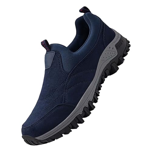 Chaussures de randonnée homme hiver bleues pour marcher au chaud en taille 40 2/3