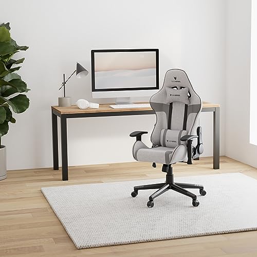 ULTIMET Sedia da gaming professionale, tessuto traspirante, braccioli 2D, altezza regolabile, schienale reclinabile a 180°, pistone a gas classe 3, fino a 120 kg, colore Grigio - Sedia gaming - Immagine 1
