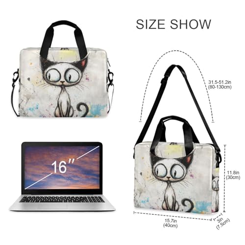 Laptop Sleeve para portátil 15.6 pulgadas con asa y correa miniatura 5