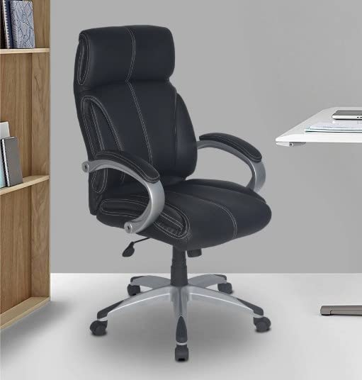 Image of Threaded Twin Castor Revolving Chair Wheel-Heavy Duty 360 Degree Black Chair Wheel - (Set of 5 Pieces)