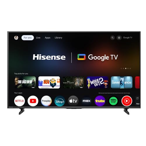 Hisense 50-Inch Class H5 Series 4K UHD HDR Google Smart TV (50H5BG, 2025 Model) – Dolby Vision Gaming, HDR 10, Motion Rate 120, AI Upscaler, DTS Virtual X, Game Mode Plus, Google Assistant Built-in Hisense 50-Inch Class H5 Series 4K UHD HDR Google Smart TV (50H5BG, 2025 Model) – Dolby Vision Gaming, HDR 10, Motion Rate 120, AI Upscaler, DTS Virtual X, Game Mode Plus, Google Assistant Built-in