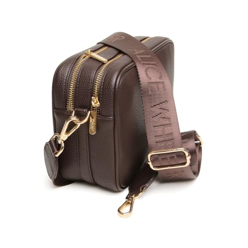 Alice Wheeler Soho Cross Body Bag in Chocolate