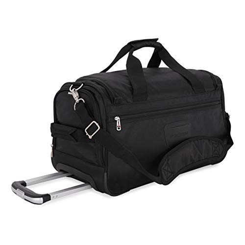 SWISSGEAR Large Lightweight Rolling Duffel | Wheeled, Soft-Shell Luggage | Men's and Women's - Blue/Green