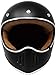 GDM REBEL Retro Motorcycle Helmet with Bluetooth Headset (Vintage Matte Black, Medium)