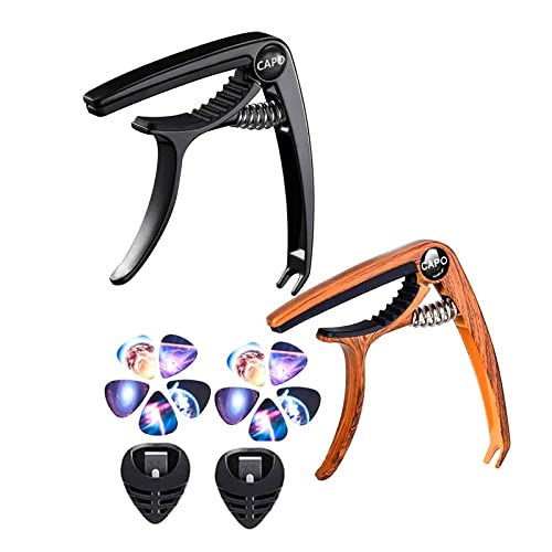 EURYTKS Capo de Guitare ukulélé Professionnel Capo, avec 10 médiators de Guitare 2 Supports de médiators, pour ukulélé… - Les Beatles, Paul McCartney, John Lennon, RIngo Starr, George Harrison EURYTKS Capo de Guitare ukulélé Professionnel Capo, avec 10 médiators de Guitare 2 Supports de médiators, pour ukulélé…