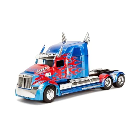Jada Toys - Western Star 5700 XE Phantom - Transformers 5  -1:24 ,Azul/Rojo