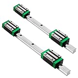 SIMAX3D 2pack HGR15 1000mm Linear Rail Guide with 4Pcs HGH15CA Blocks for CNC Machine and DIY Project