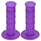 HIAORS Universal Purple 22mm 7/8' Handlebar Grip Soft Rubber Comfort Racing Grips Compatible with CRF50 XR50 KLX SSR Pit Bike CRF150F CRF230F CRF250F CRF450F TTR90 TTR125 Dirt Bikes Motorcycle Parts