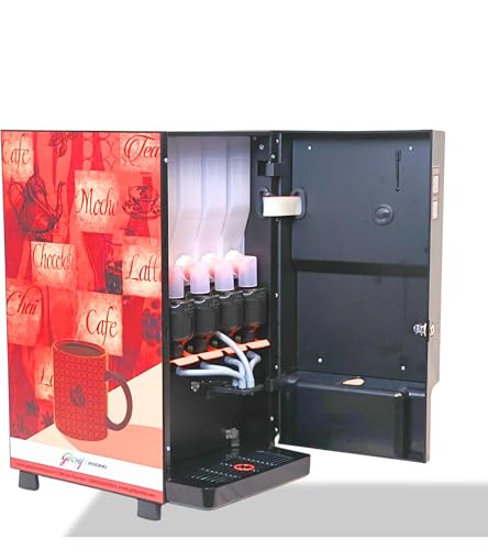 Image of Smart Taurus Coffee & Tea Vending Machine - 4 Canisters | Instant Premix Dispenser for Home & Office | Customizable Hot Beverages