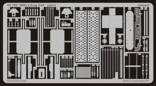 Additivi Eduard Accessories 35797 - Willys Jeep SAS per Tamiya