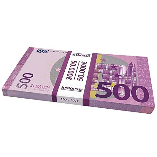 100 Billets Factices De 500 Francs Français – Taille Réelle, Pour Jeux Et Déco