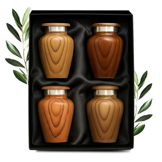 Elegant Mini Urns for Ashes - Set of 4