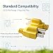 Pymga Neutral Ground Bonding Plug for Portable Inverter Generator, Grounding Plug with Floating Neutral for RV, Camper, Motorhome, Prevents Open Ground Error(1 Pack, Yellow)