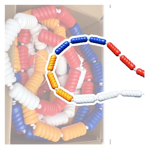 Pool Rope Floats to Divide Pool, Spiral Lane Marker Length Lane Divider Customizable length with 2 Hooks 5 Floats/m, for Hotel/Villas/Water Park Section Off Hazardous Areas ( Color : 9cm diameter , Si