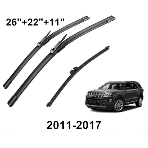 Balais avant et arrière sans trace pour Ford Explorer 2011-2017 anti-bruit - 3