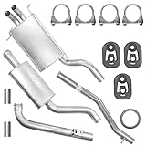  Auspuffanlage Schalldämpferset Auspuff für Mercedes C C200 C220 W203 T203 S203 2.2 Cdi TD