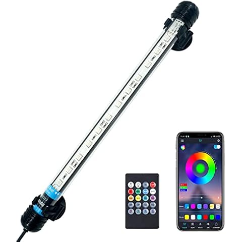 VARMHUS Submersible LED Aquarium Light with Remote Cover