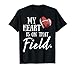 My Heart is on That Field Mother's Day for Football Mom T-Shirt
