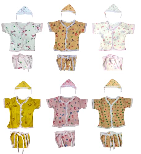 Image of TANGY Adorable Newborn Dress with Built-in Mittens for Extra Warmth and Style Top Set (Pack of 3)