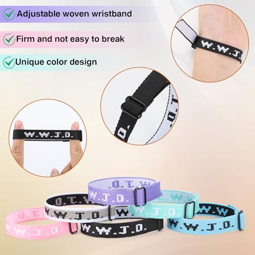 Axlksia 6 PCS WWJD Bracelets for Men and Women – What Would Jesus Do Bracelets3