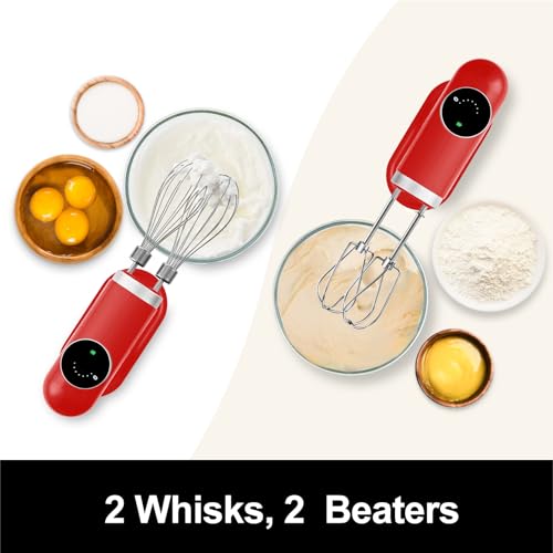 Cordless-Hand-Mixer-Kitchen-in-the-box-6-Speed-Dial-Control-Portable-Electric-Handheld-Mixer-with-Beaters-Whisks-Charging-Base-and-USB-C-Charge-Cable-Digital-Display-for-Butter-Cream-Red