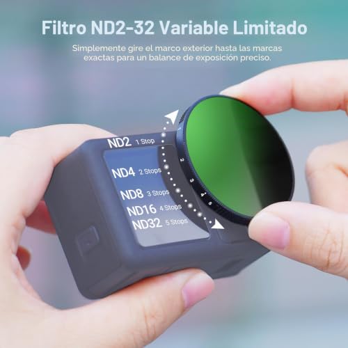 Filtro ND Variable ND2-32 NEEWER para DJI Osmo Action 5 Pro 4 3 3