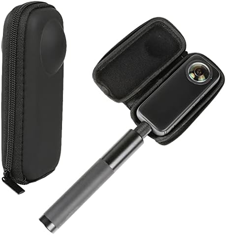 Mini PU funda protectora de almacenamiento bolsa de montaje de caja para Insta 360 uno x2 cámara panorámica Accesorios portátiles