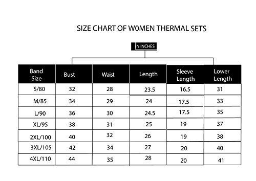 Image of Epoxy Women Thermal Set for Winter Top & Bottom Wear