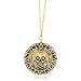 LUTAI Collier avec pendentif en forme de pièce de monnaie aztèque Jack Sparrow Pirates des Caraïbes