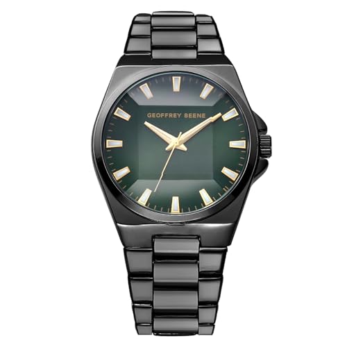 Montre à quartz Geoffrey Beene en acier inoxydable : élégance et précision au poignet