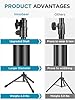 InnoGear Microphone Stand, Tripod Boom Arm Floor Mic Stand Height Adjustable Heavy Duty with Carrying Bag 2 Mic Clips 3/8" to 5/8" Adapter for Singing Podcast for Blue Yeti Shure SM58 SM48 Samson Q2U #1