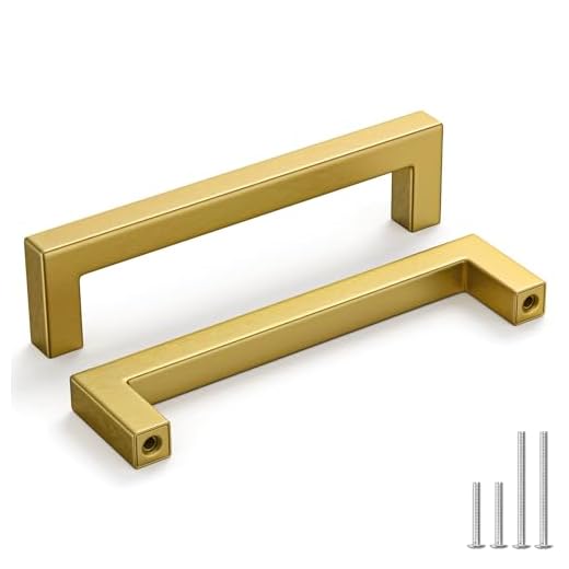 homdiy Gold Kitchen Cabinet Handles Set
