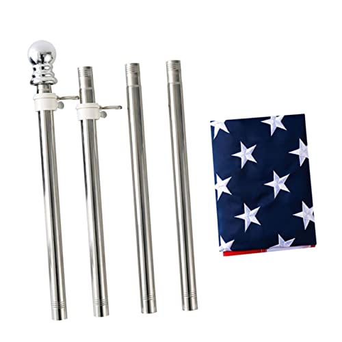 Mât drapeau américain acier inoxydable kit extérieur résistant pour bateau