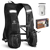 ZEEJAN Hydration Vest with 2L Bladder – Adjustable Lightweight Running Vest Men & Women | Trail Backpack | Running Rucksack with Phone Holder | Reflective Hydration Vest for Marathon