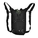 econoLED 3L TPU Hydration System Bladder Water Bag Pouch Backpack Hiking Climbing(Black)