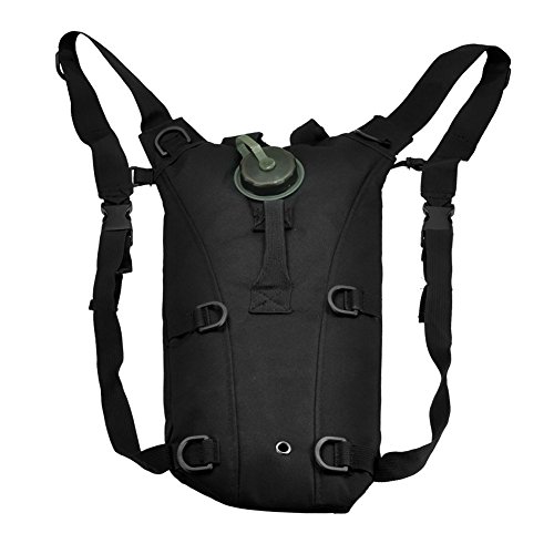econoLED 3L TPU Hydration System Bladder Water Bag Pouch Backpack Hiking Climbing(Black)