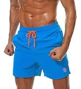 ZOXOZ Mens Swimming Shorts Waterproof Quick Dry Beach Shorts Surfing Shorts with Mesh Lining