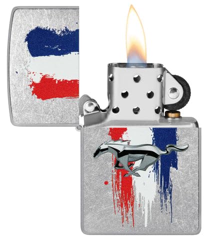 Encendedor Zippo personalizado con diseño Mustang miniatura 6