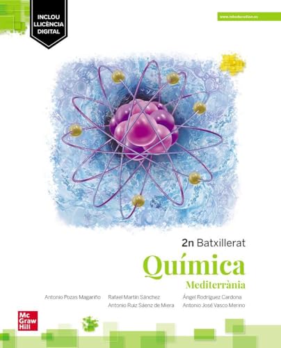 Portada de Química 2º Batxillerat Mediterrània. Edició LOMLOE