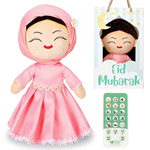 Image of Mommy Yasmin - Soothe & Talking Hijab Doll | Surah & Dua | Birthday Gift | Interactive + Sensory + Relaxing | Remote | for Baby + Toddlers + Kids