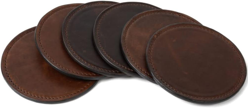Moore & Giles Leather Coasters | Set of 6 image 3
