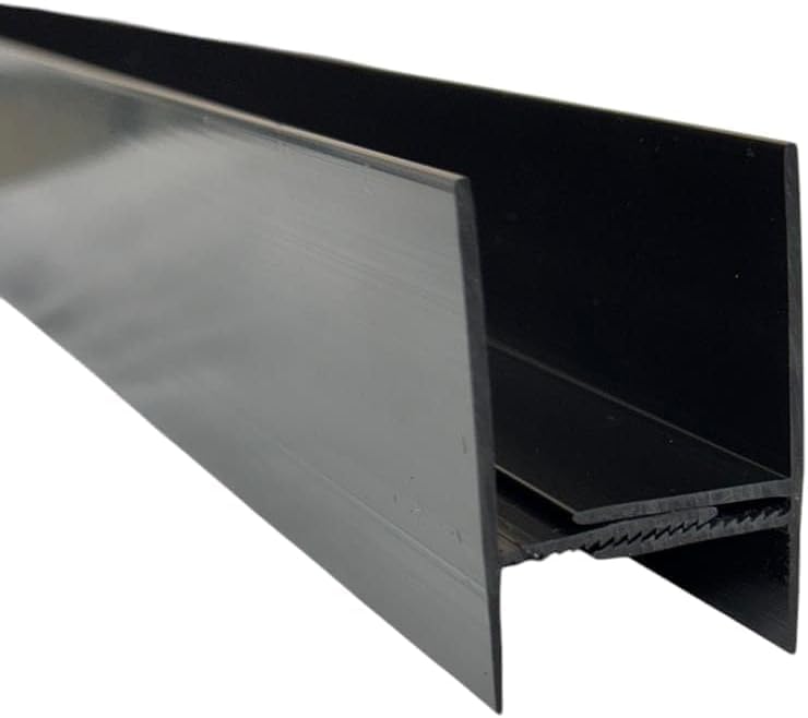 Door Sweep Bottom Expander, Extender - Adjustable -1"- 1 1/2" Width, FITS-All Storm & Screen Doors 32-36 inch, Dual Rubber Seal, Black/White - Vinyl & Rubber- Made in USA (White, 36 inch)