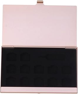 Mikikit Sd Card Holder Sd Card Holder Stand 1pc with for Phone Golden Case Organizer Aluminum Chip Home Number A Cards Shop Needle Holders, Slots Storage Bag Tool Mobile Sd Card Case Sd Card Case