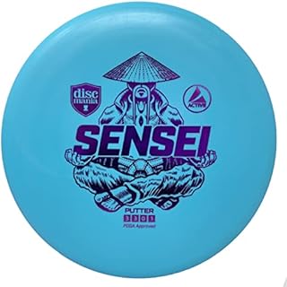 Discmania Active Base Sensei Disc Golf Putter - Stable Disc Flight, Frisbee Golf Disc (Colors May Vary) 165-170g