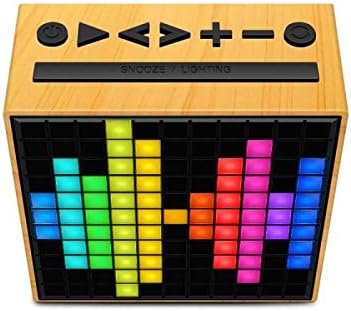 A dalt view of Divoom Timebox speaker showing control buttons