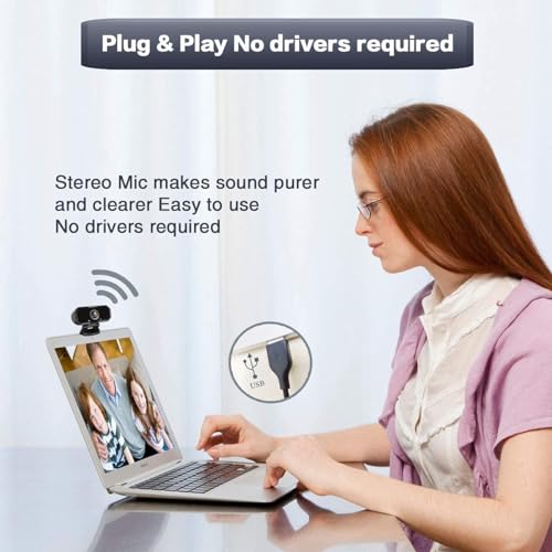 Image of USB-C 1080P Webcam Compatible with Switch 2 / PC - Streaming Camera for Zoom /Teams /Skype, Plug&Play PC /Mac /Laptop
