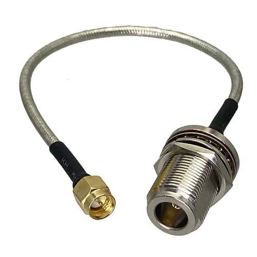 Câble N cloison femelle SMA mâle RG402 adaptateur coaxial pigtail 2m pour antenne RF