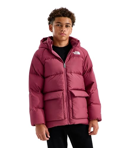 Image of The North Face Teen North Down Fleece-Lined Short Parka | 600 Fill Waterfowl Down, Water Repellent, Insulated Hood, & Pockets, Fermented Clay, XX-Large