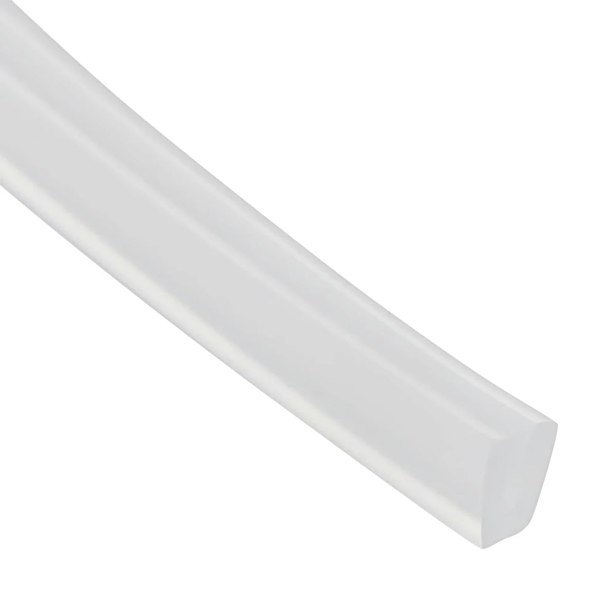 Bande d'étanchéité en caoutchouc Transparent 2 mètres, canal en U, coupe-froid 10x6mm pour porte de douche en verre